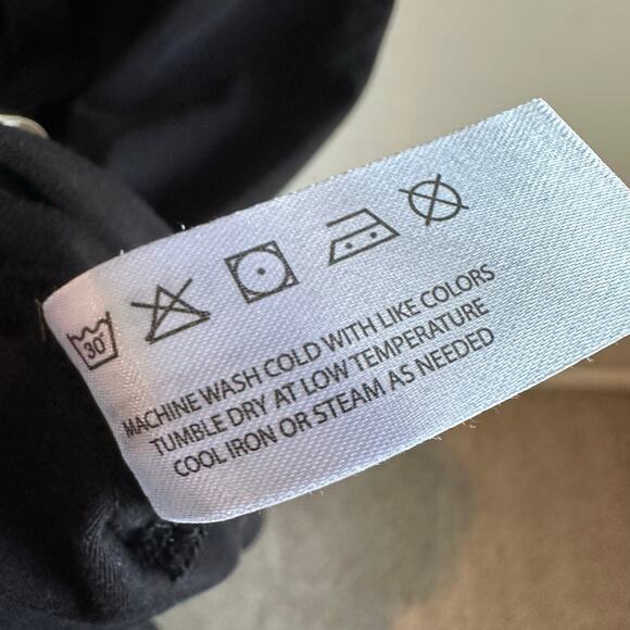 Modern Citizen Fei Tie Front Organic Cotton Midi Dress Black Small - Picture 9 of 11